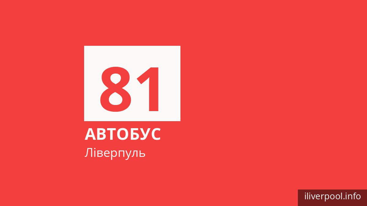 Автобус 81 у Ліверпулі