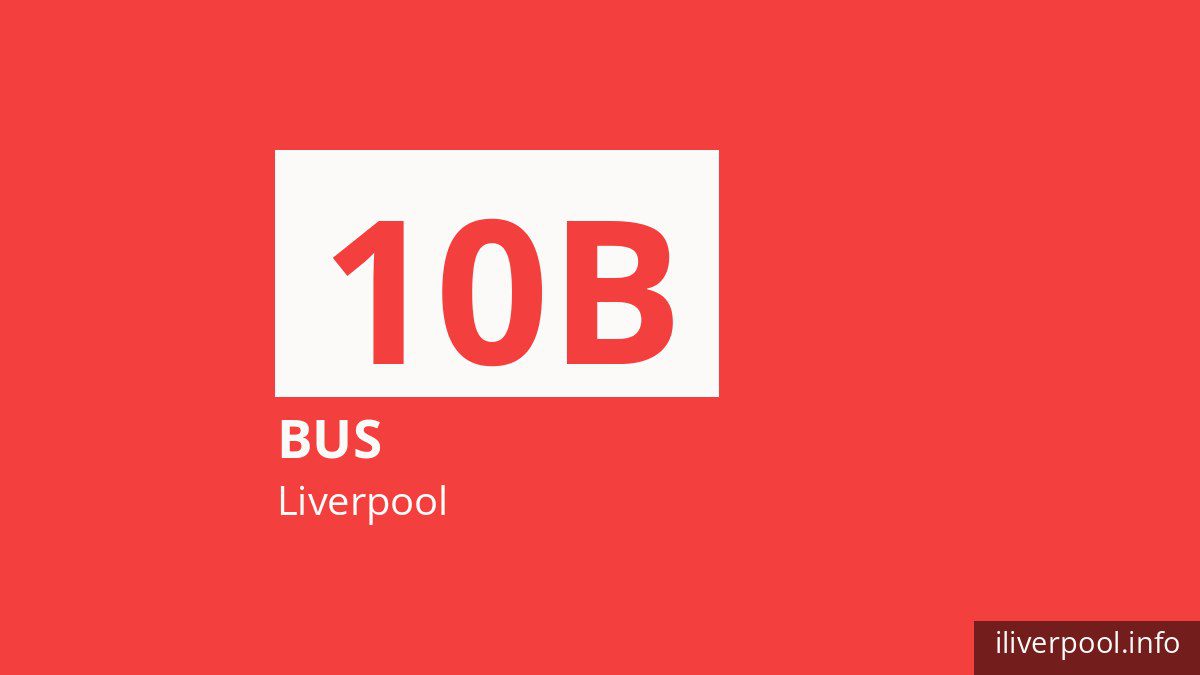 Bus route 10B in Liverpool