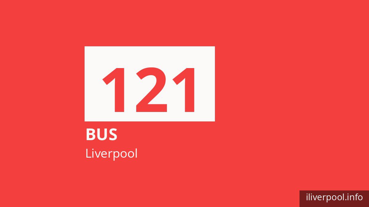 Bus route 121 in Liverpool