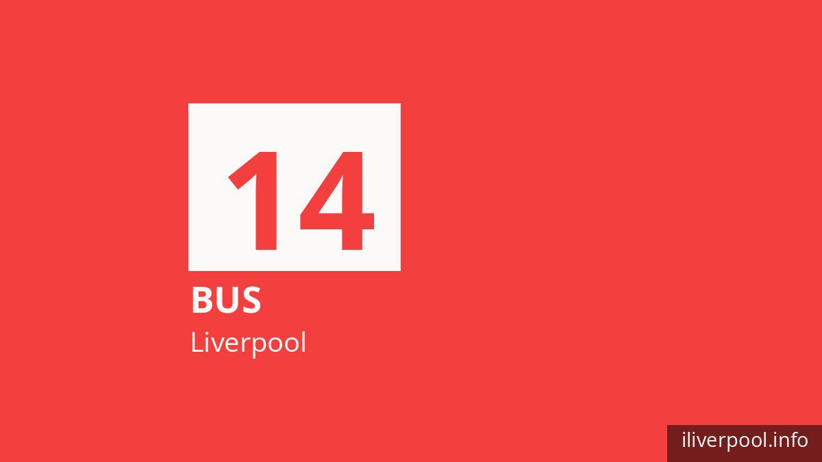 Bus route 14 in Liverpool