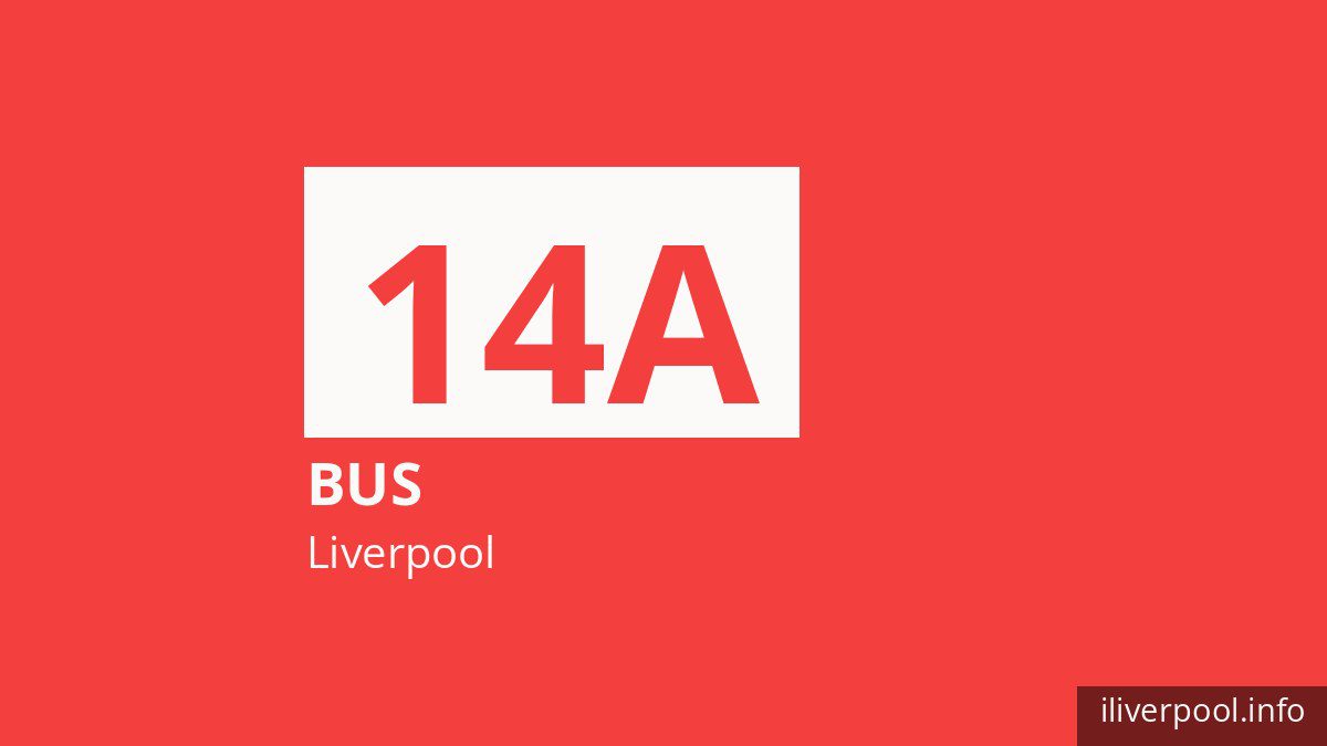 Bus route 14A in Liverpool