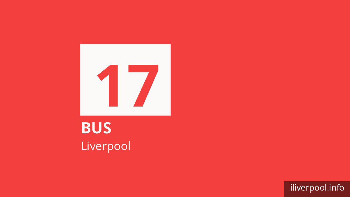 Bus route 17 in Liverpool
