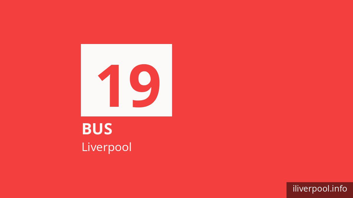 Bus route 19 in Liverpool