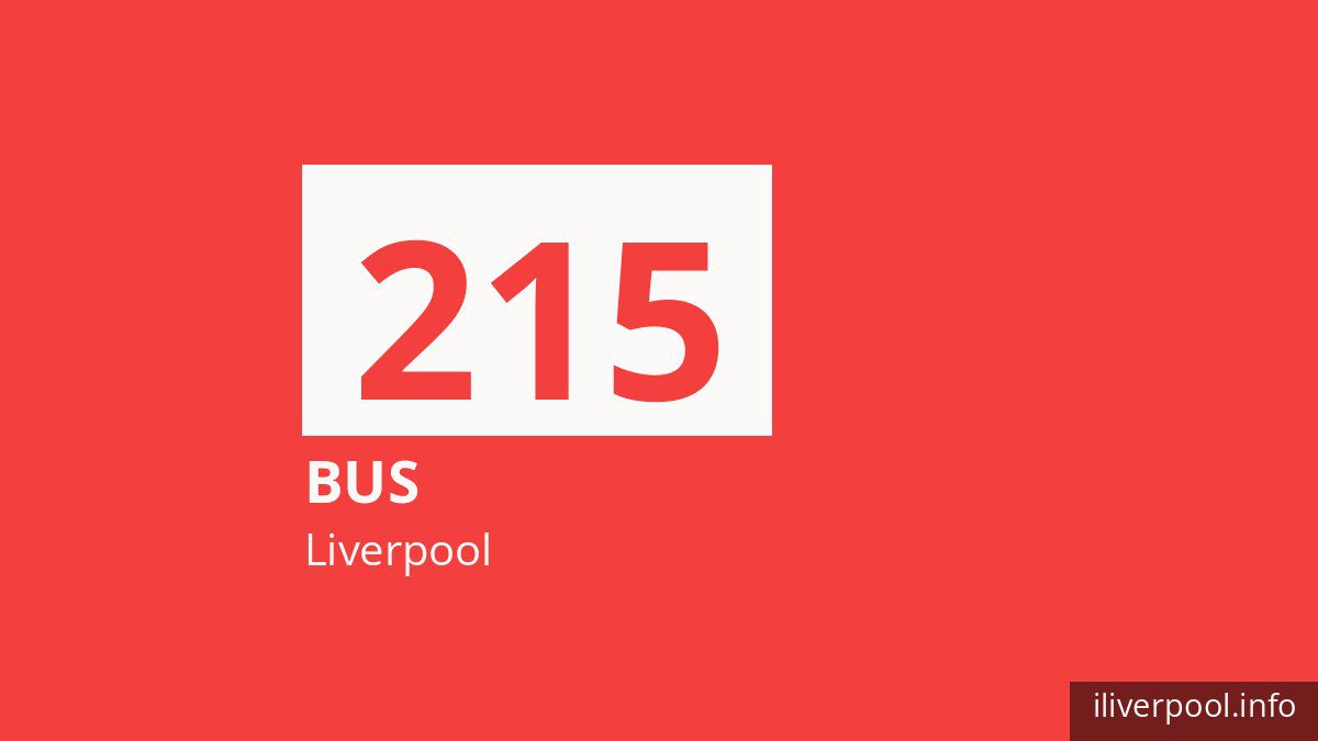 Bus route 215 in Liverpool