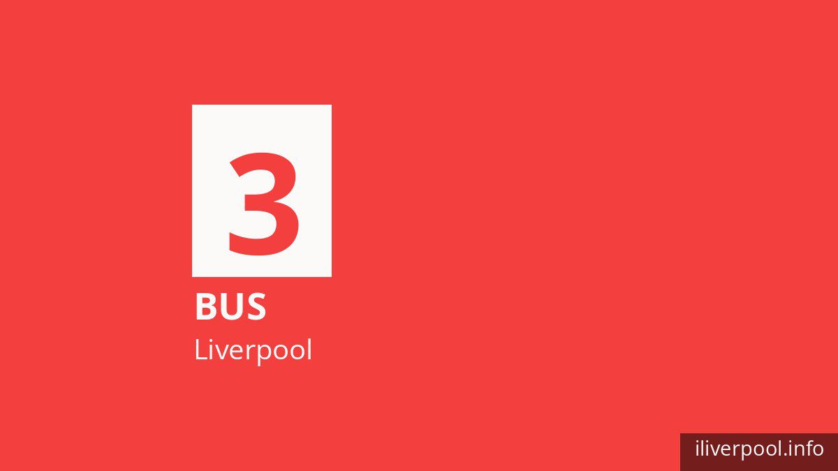 Bus route 3 in Liverpool