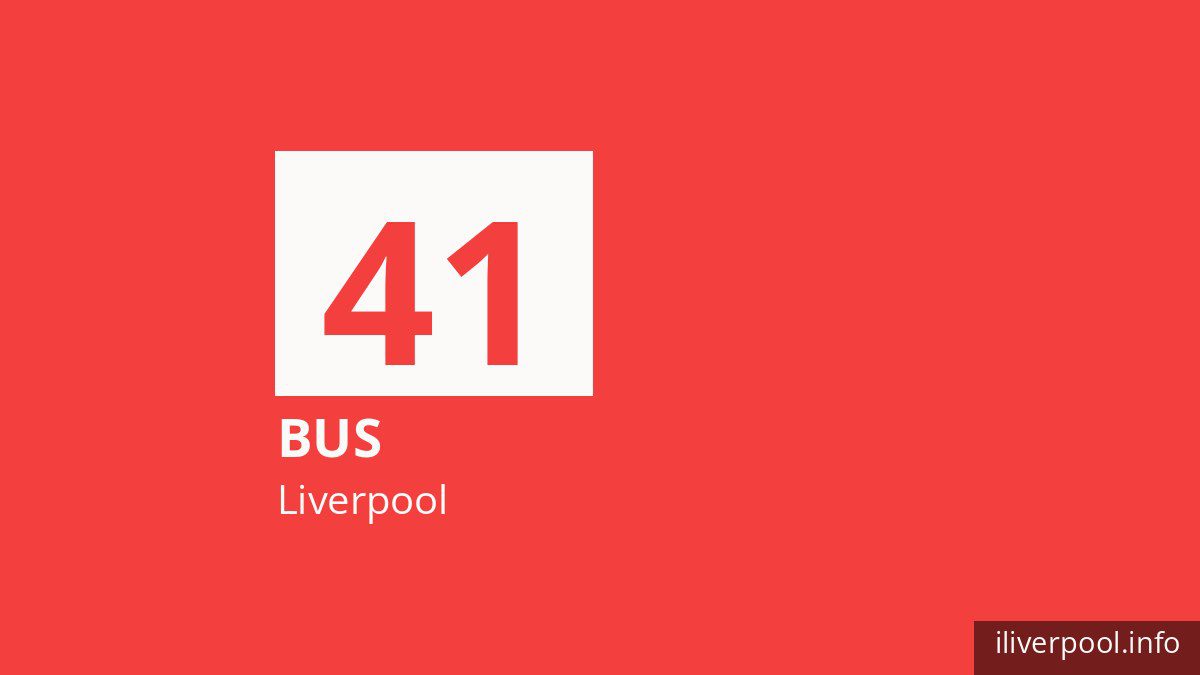 Bus route 41 in Liverpool