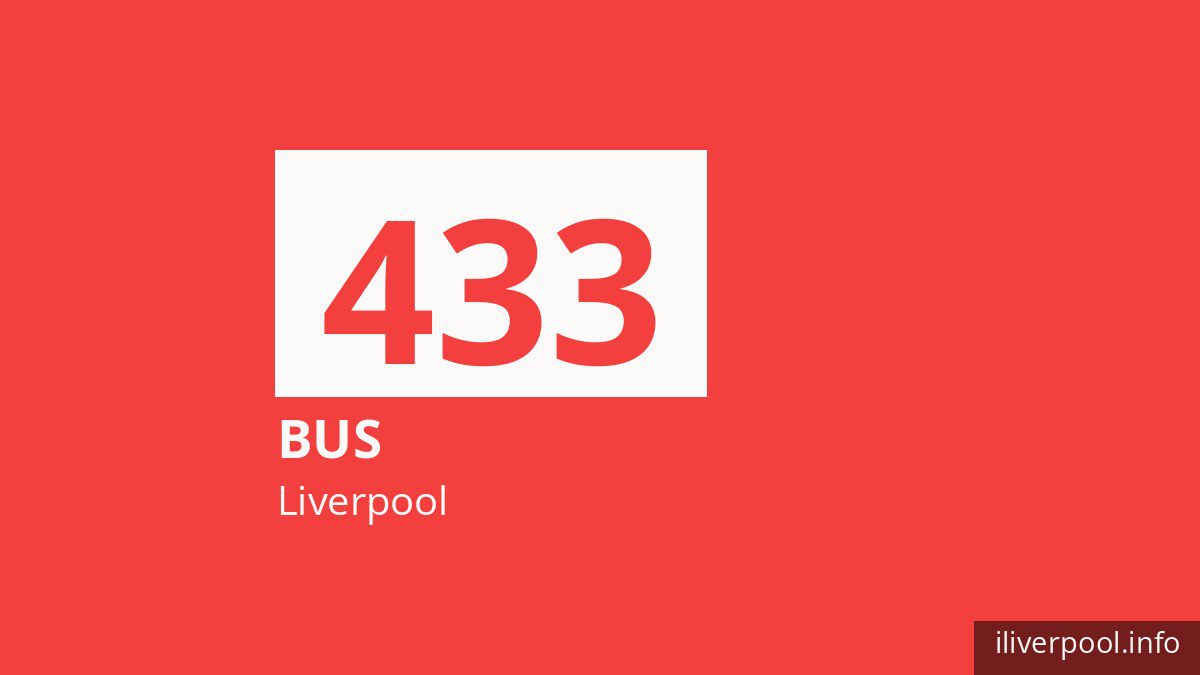 Bus route 433 in Liverpool