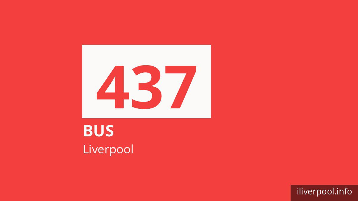 Bus route 437 in Liverpool