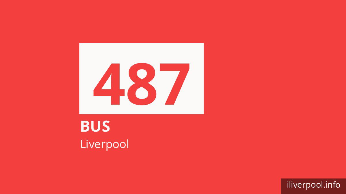 Bus route 487 in Liverpool