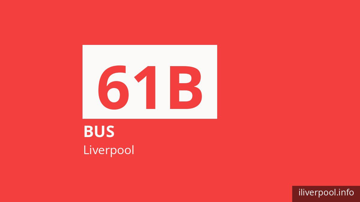 Bus route 61B in Liverpool