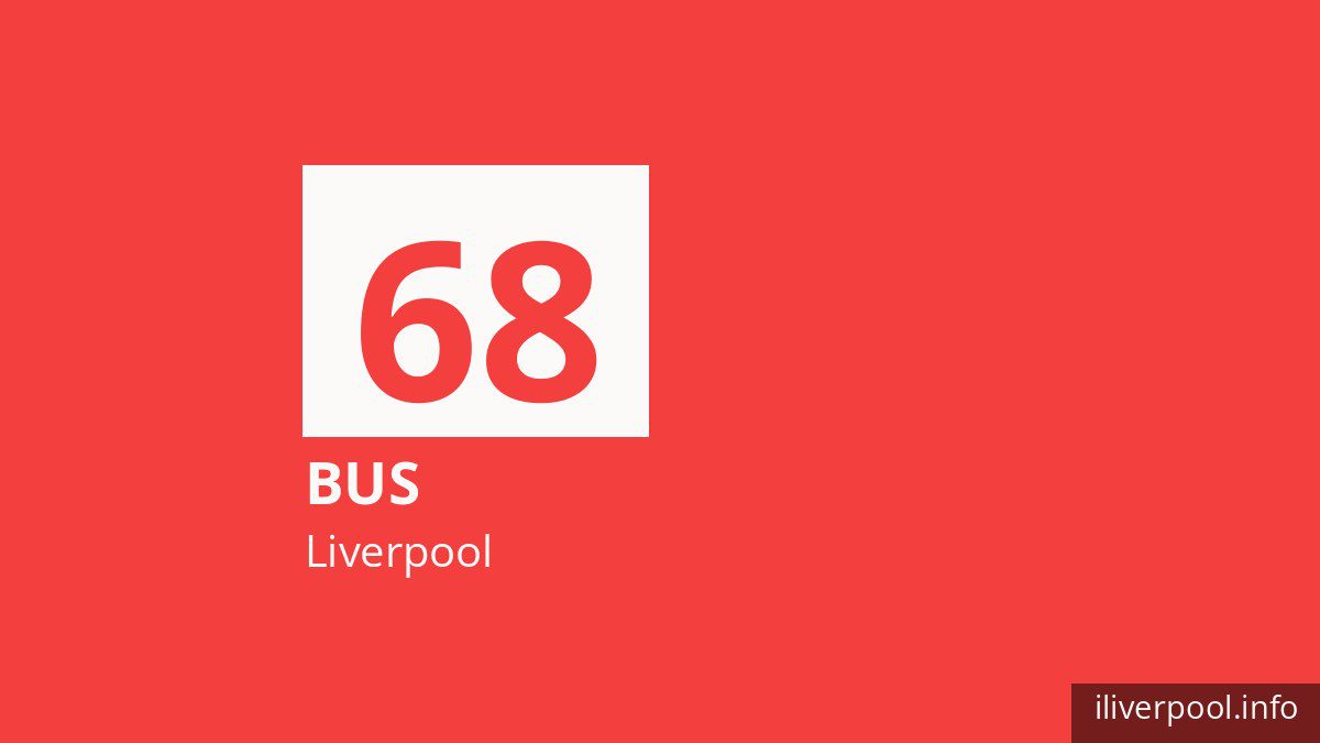 Bus route 68 in Liverpool