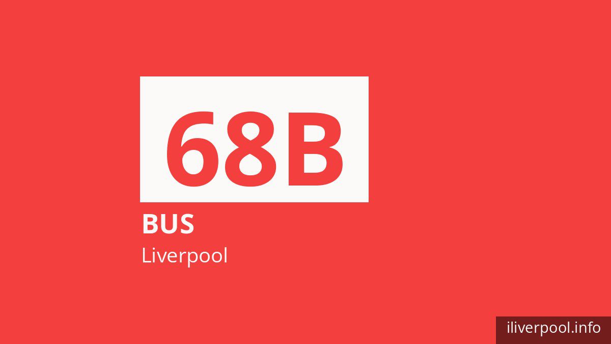 Bus route 68B in Liverpool