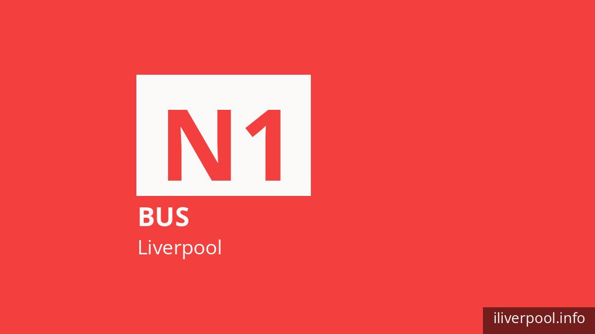 Night bus route N1 in Liverpool